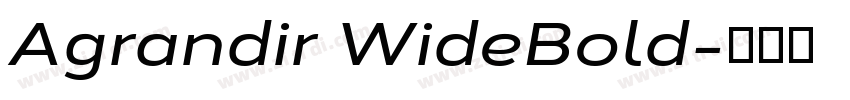 Agrandir WideBold字体转换